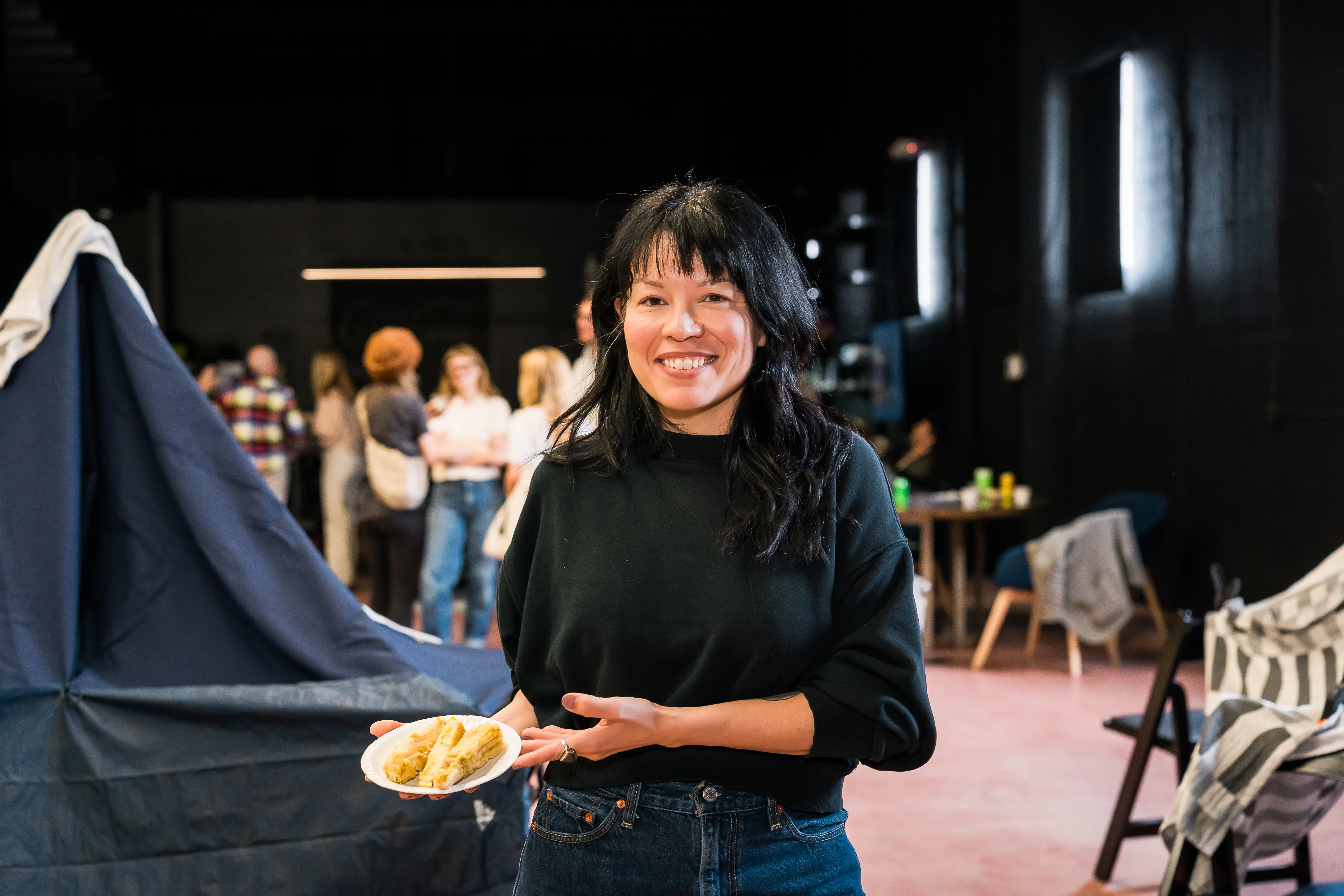 Talk With Your Mouth Full (brunch program) featuring Esther Hernandez, April 26, 2026. Black Cube Headquarters (BCHQ), Englewood, CO. Courtesy the artist and Black Cube. Photo: From the Hip Photo.