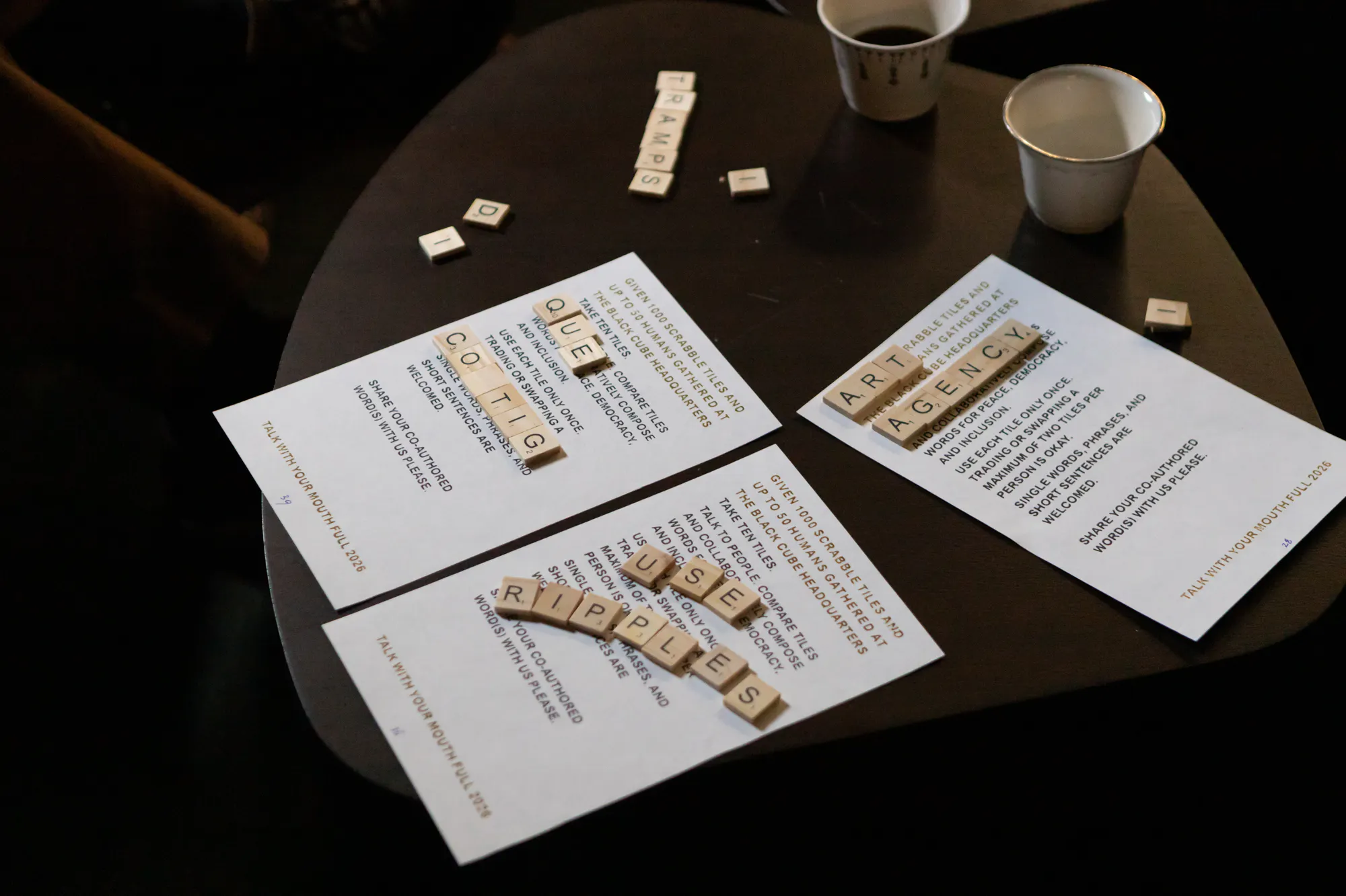 Talk With Your Mouth Full (brunch program) featuring Rafael Fajardo, May 17, 2026. Black Cube Headquarters (BCHQ), Englewood, CO. Courtesy the artist and Black Cube. Photo: Sara Ford.