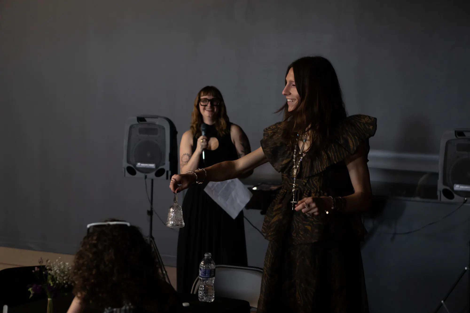 Talk With Your Mouth Full (brunch program) featuring Apple Hultz, May 3, 2026. Black Cube Headquarters (BCHQ), Englewood, CO. Courtesy the artist and Black Cube. Photo: Sara Ford.