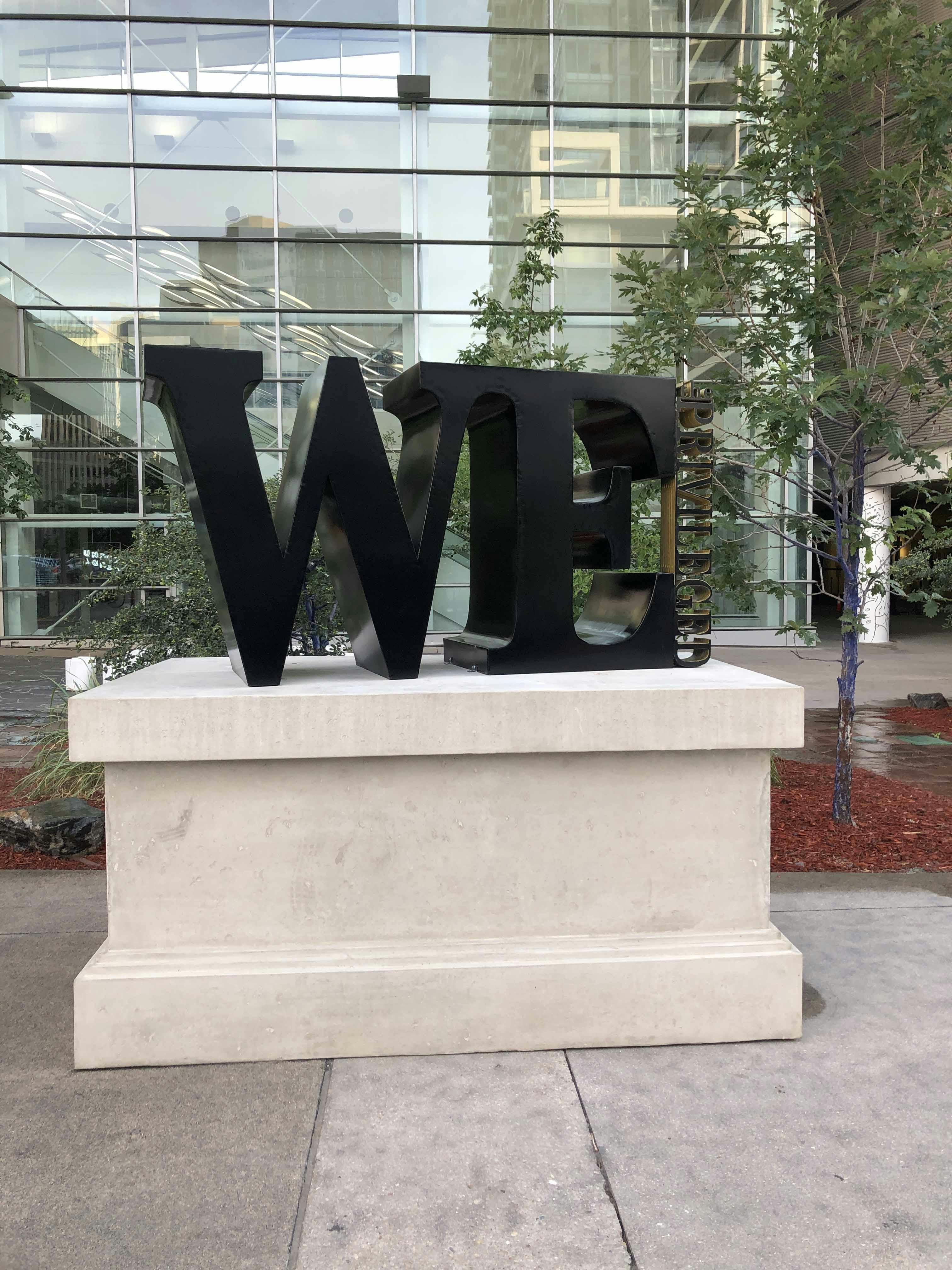 "WE," a temporary monument to Denver by Nikki Pike