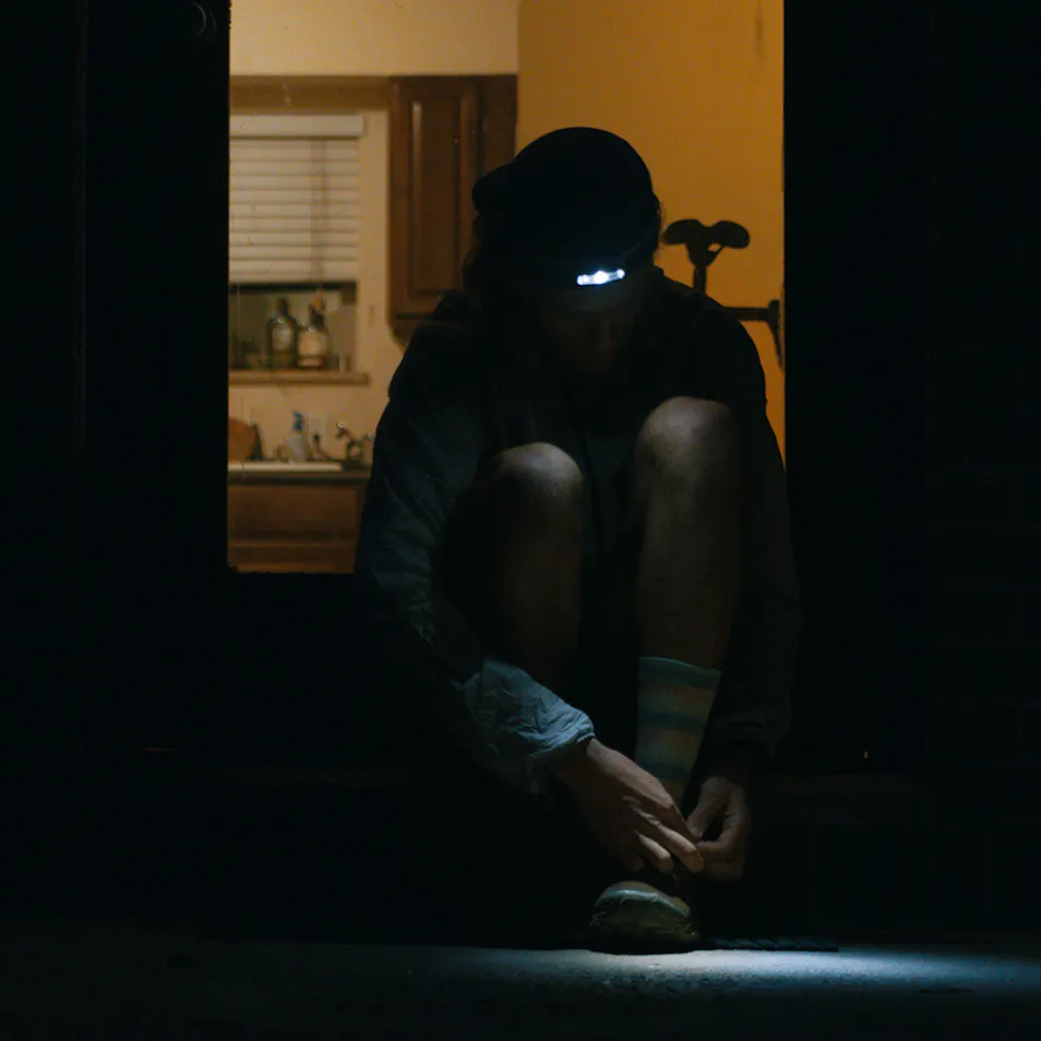 Kyle Richardson getting ready