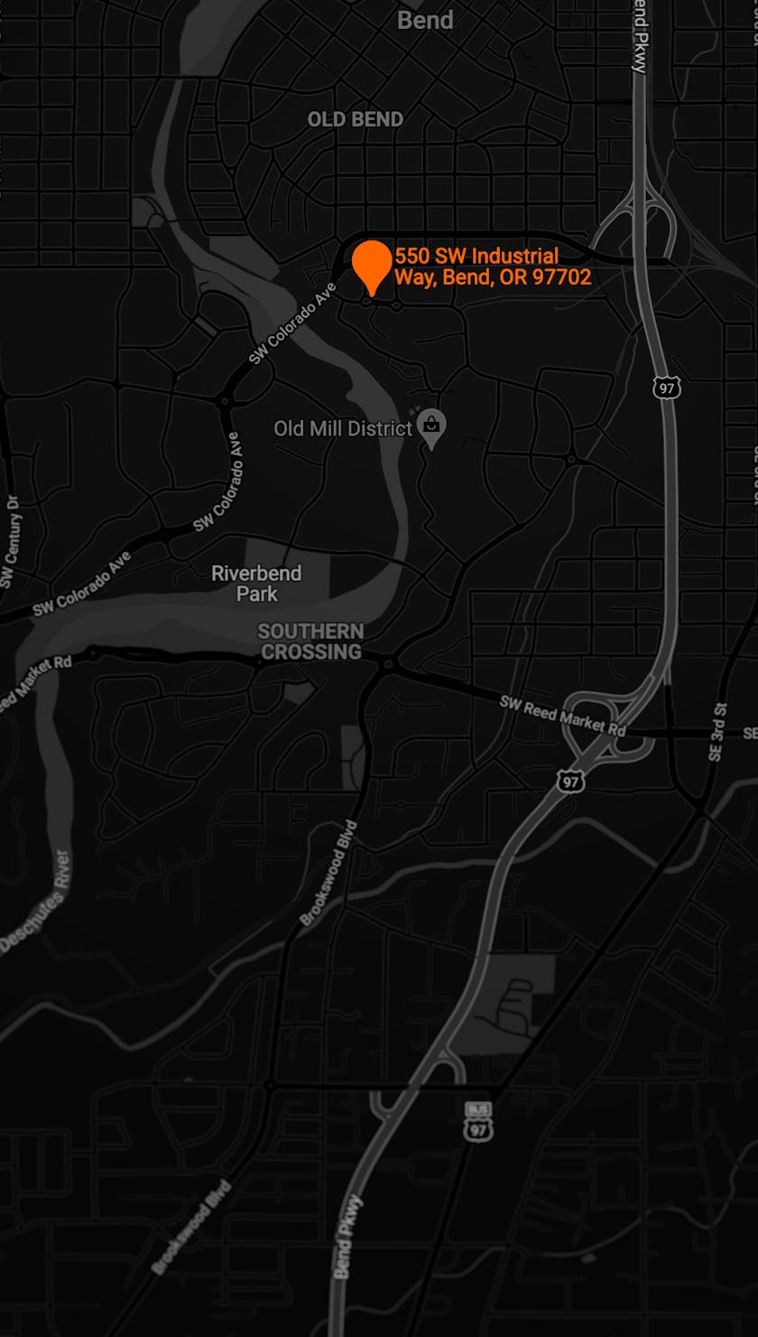 The Black Diamond Bend Oregon location on a map