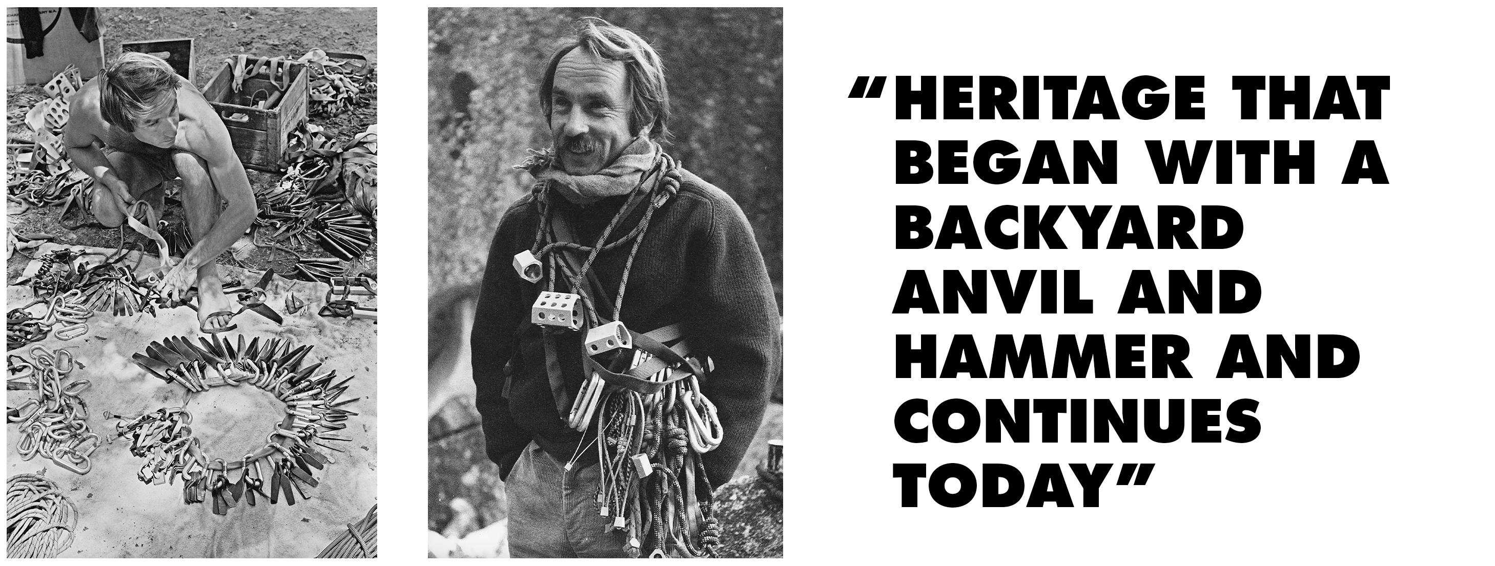Pull quote: Heritage that began with a backyard anvil and hammer and continues today.