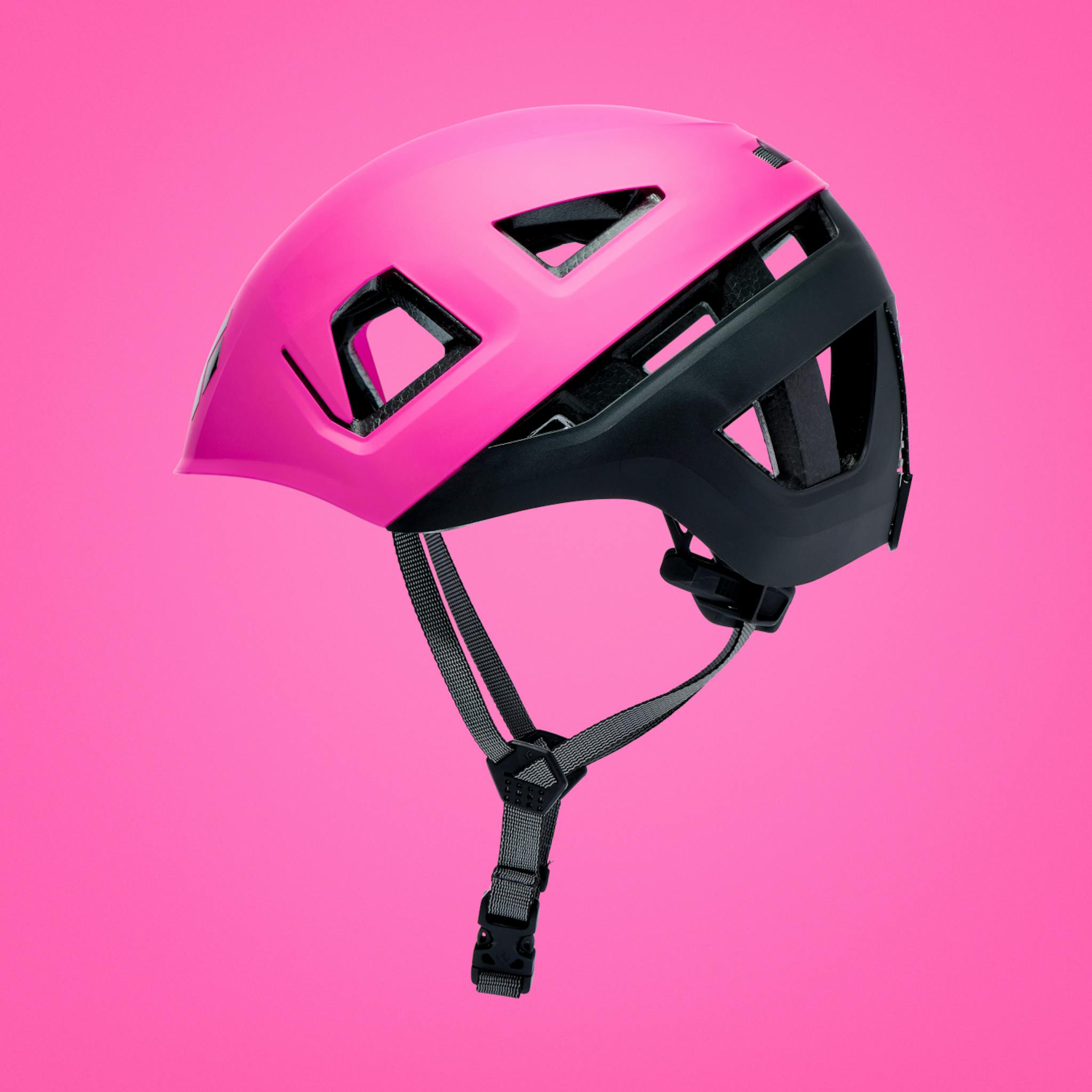 A studio glam of the side of the Pink Capitan Helmet