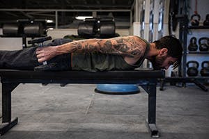 Sam Elias performs lat extension