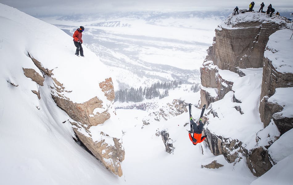 Parking doing a double backflip into Corbet's
