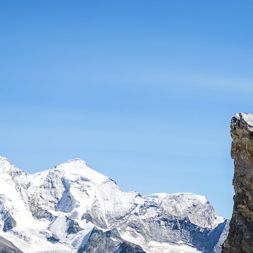 Joe Grant on a rocky ridge