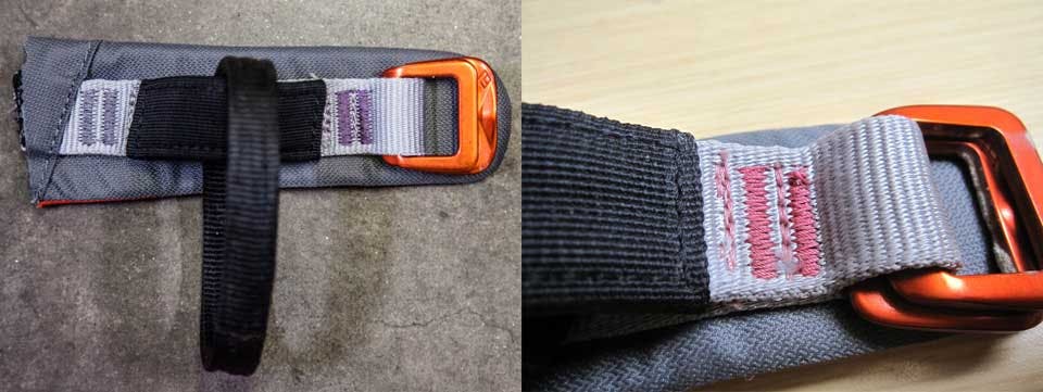 close examination on the nylon on the harness after exposure to chemicals.