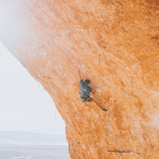 Black Diamond Athlete Colin Duffy climbing the Hurricave.
