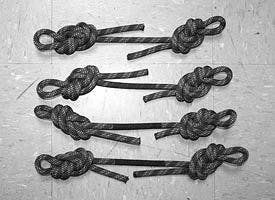 Double figure 8 knot on 2 ends of rope