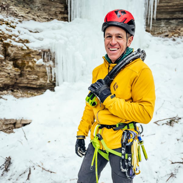 Black Diamond Athlete Aaron Mulkey posing for a photo.