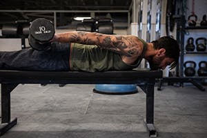 Sam Elias performs lat extension