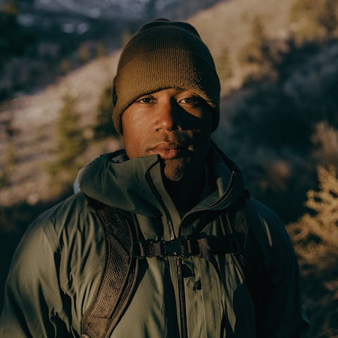 BD Ambassador Andrew King on a trail