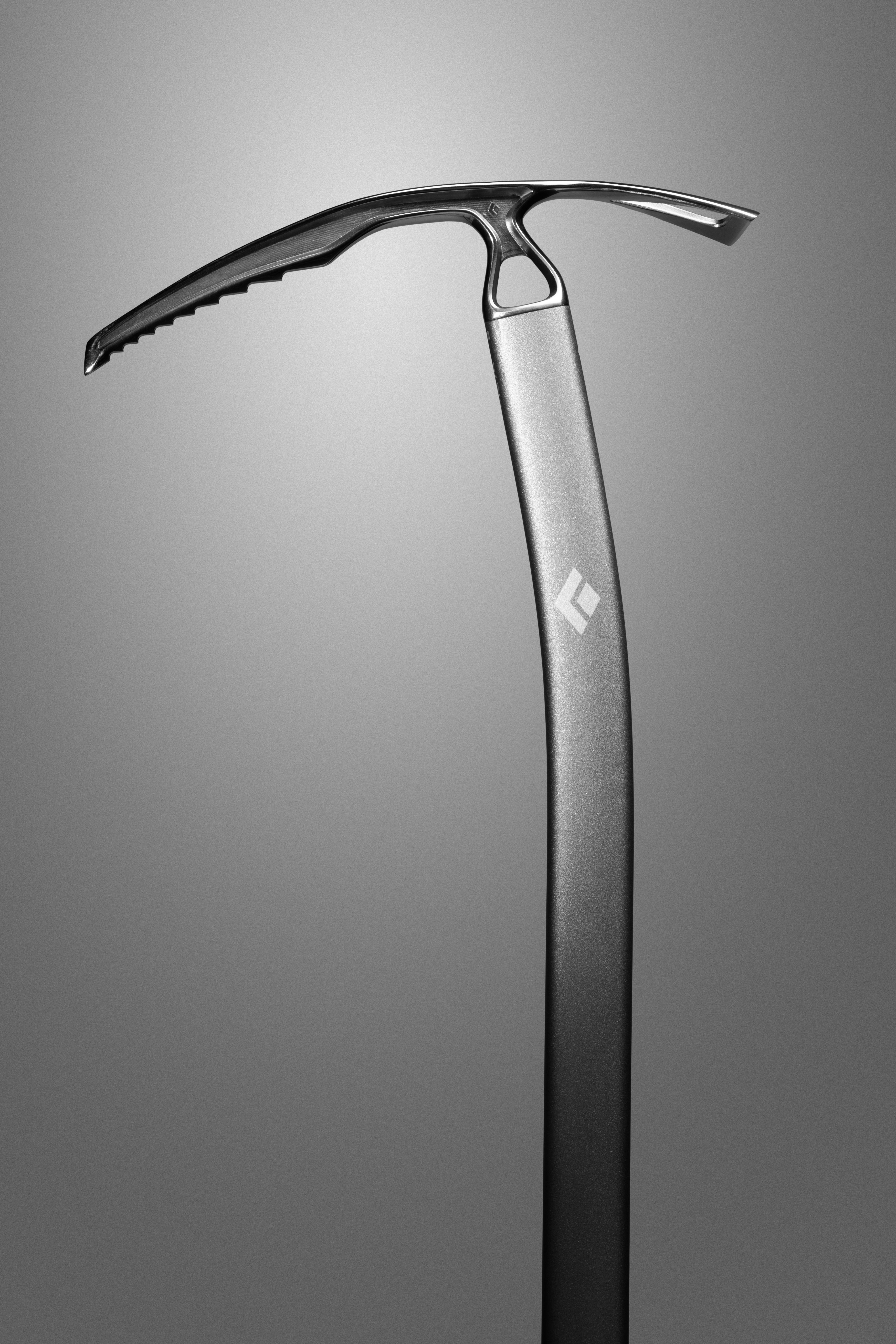 A studio glam of the Raven Pro Ice Axe from the side.