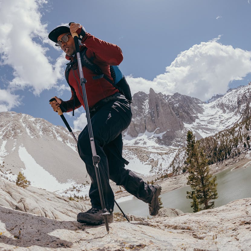 BD Ambassador Andrew King hiking in the Sierras