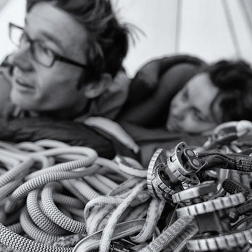 man and woman waking up with their BD rope