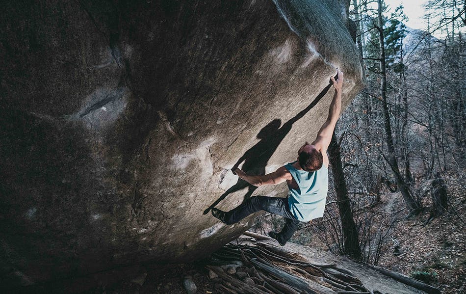 Carlo Traversi on the dreamtime boulder