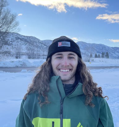 A portrait of Black Diamond ambassador Luke Langdon