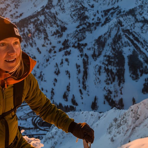 Mary Mcintyre on mountain
