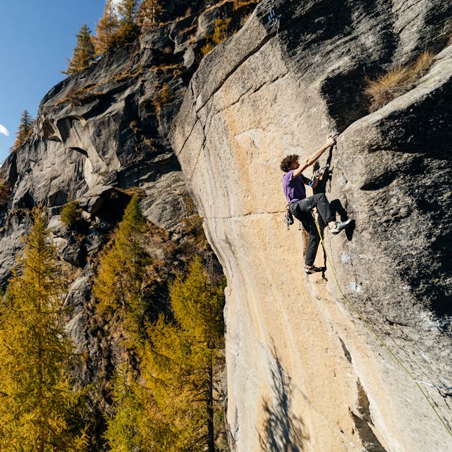 BD Athlete Jacopo Larcher climbing a trad route outdoors in Italy.