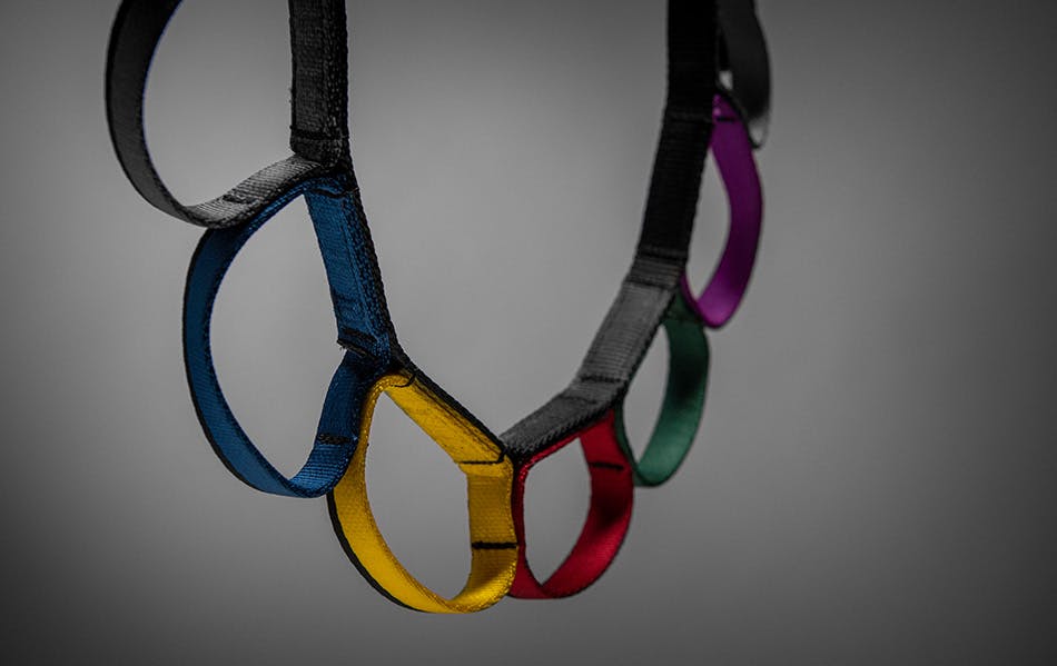 Photograph by Andy Earl of Tyler Willcutt's prototype gear sling.