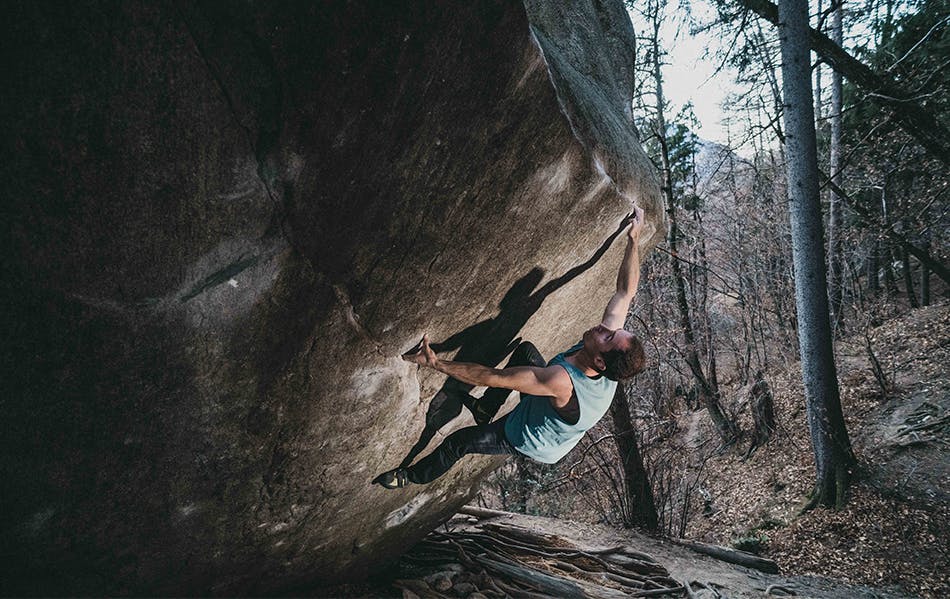 Carlo Traversi on the dreamtime boulder