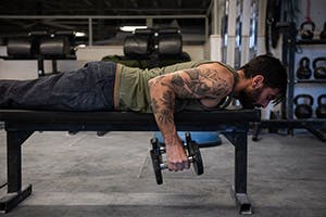 Sam Elias performs lat extension