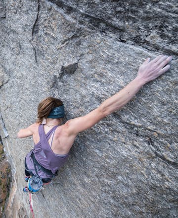 Black Diamond Athlete getting ready to climb.