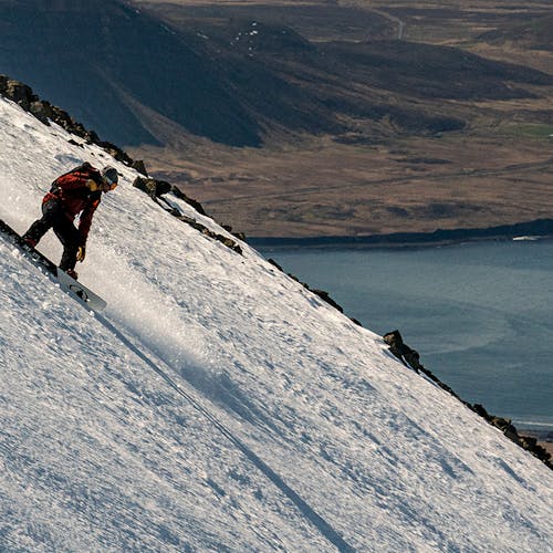 John Jackson riding a line