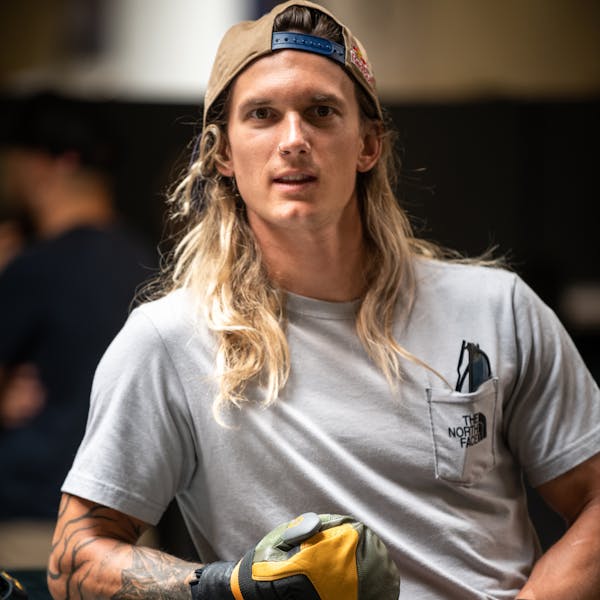 Johnny Collinson stoked on his Mitt