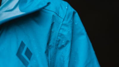 BDdry 2.5L on a rain jacket. 