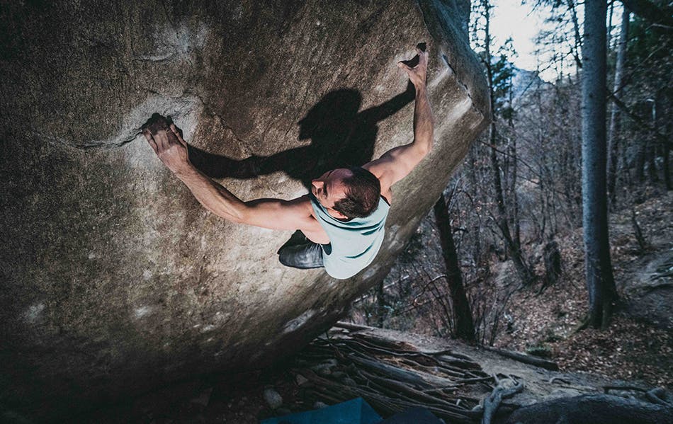 Carlo Traversi on the dreamtime boulder