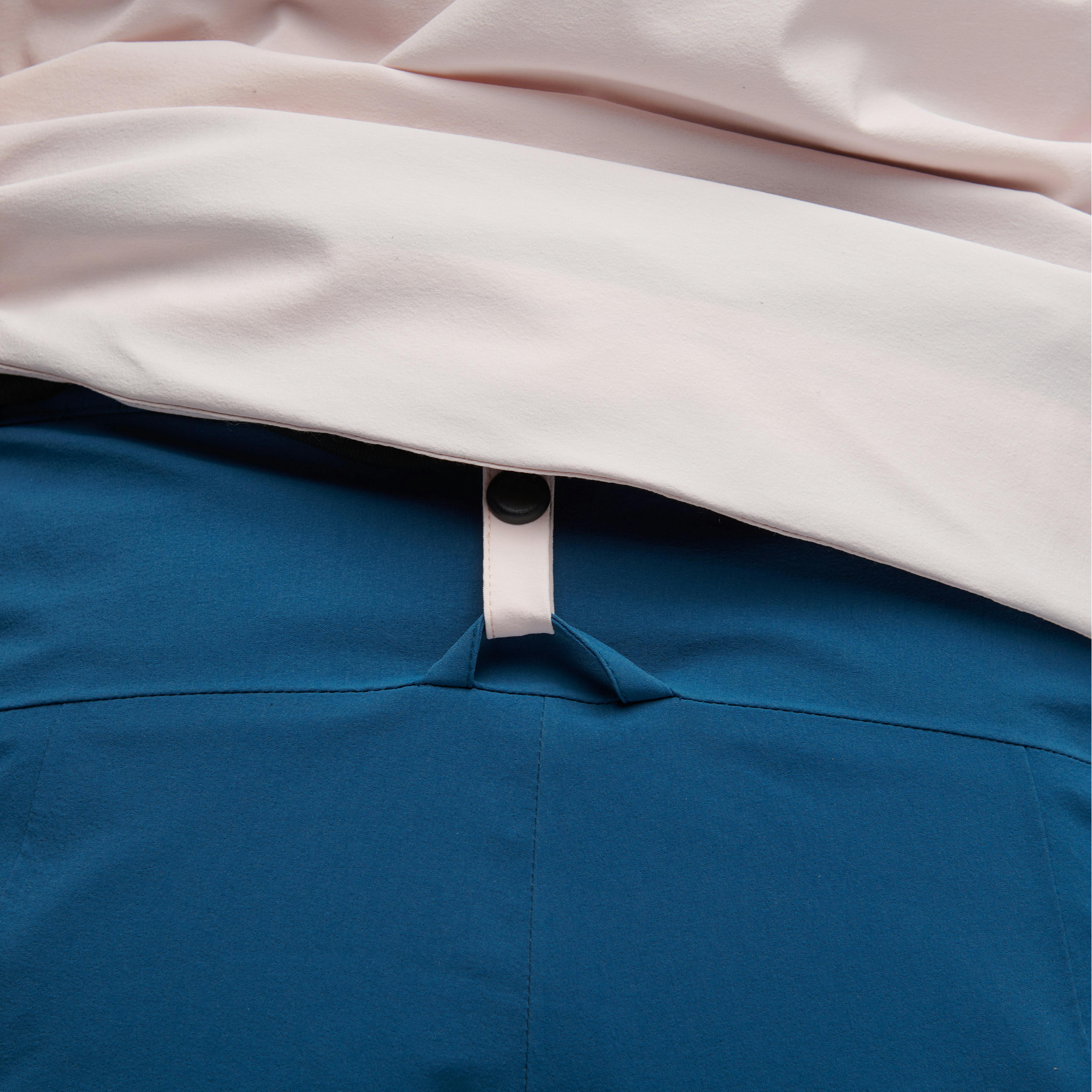 A close up of the hook and loop integration between the Recon Collection tops and bottoms.