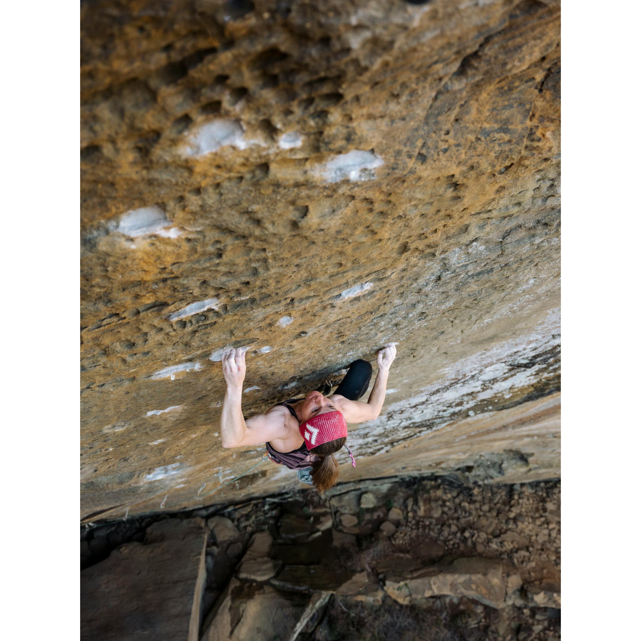 Babsi Climbing in the Red River Gorge. 