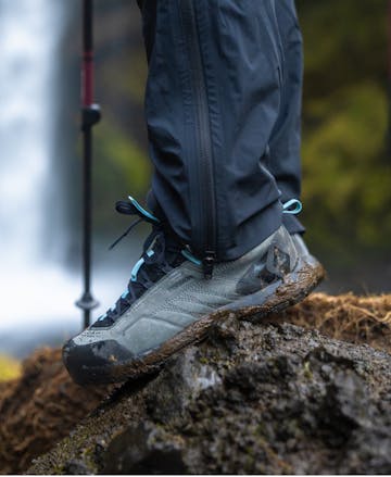 The Black Diamond Women's Mission Leather Mid WP approach shoes.