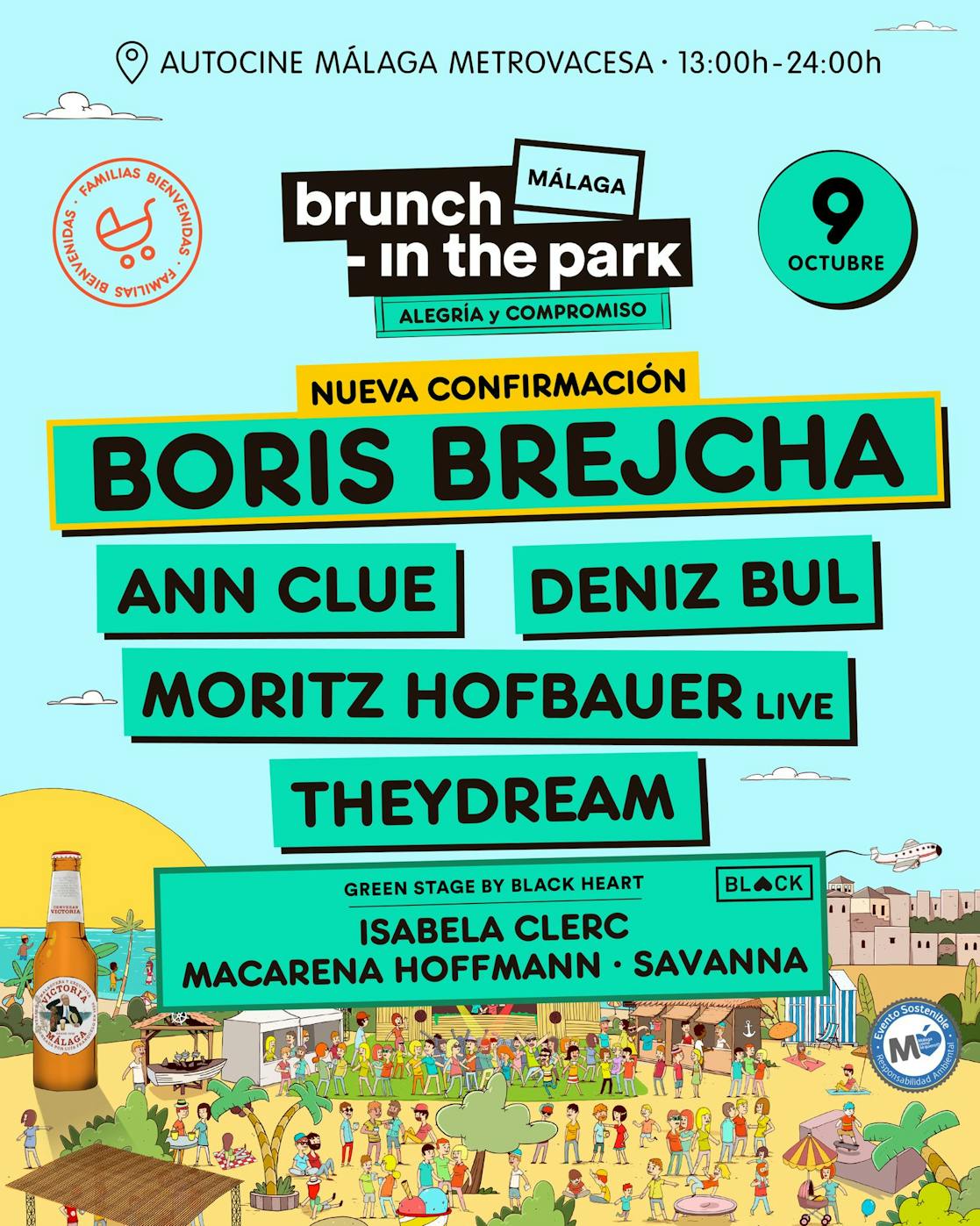 Brunch In The Park Málaga será el nuevo destino más aclamado en el sur de nuestro país