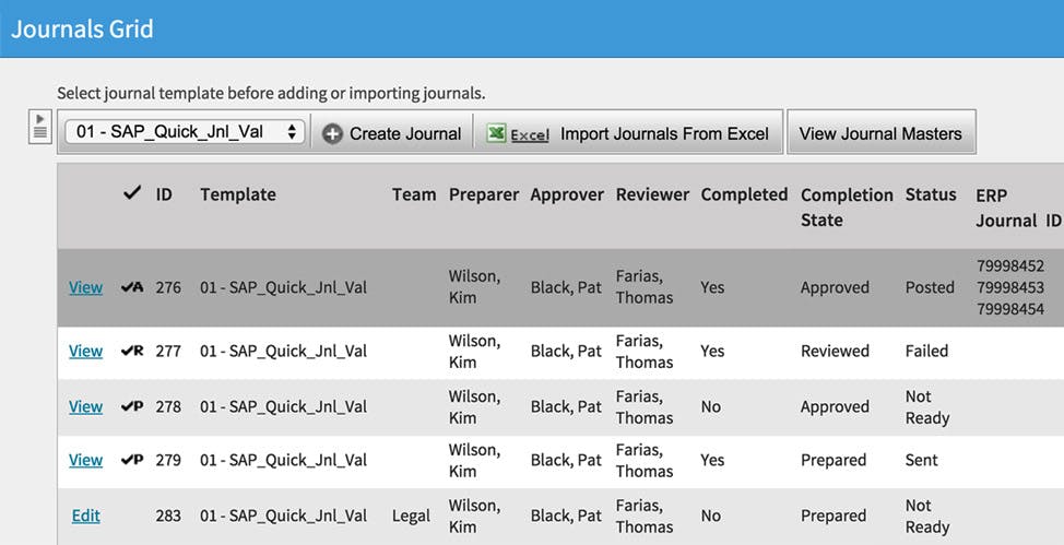 BlackLine | Centralize Journals Management Image