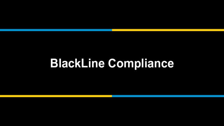Introducing BlackLine Compliance