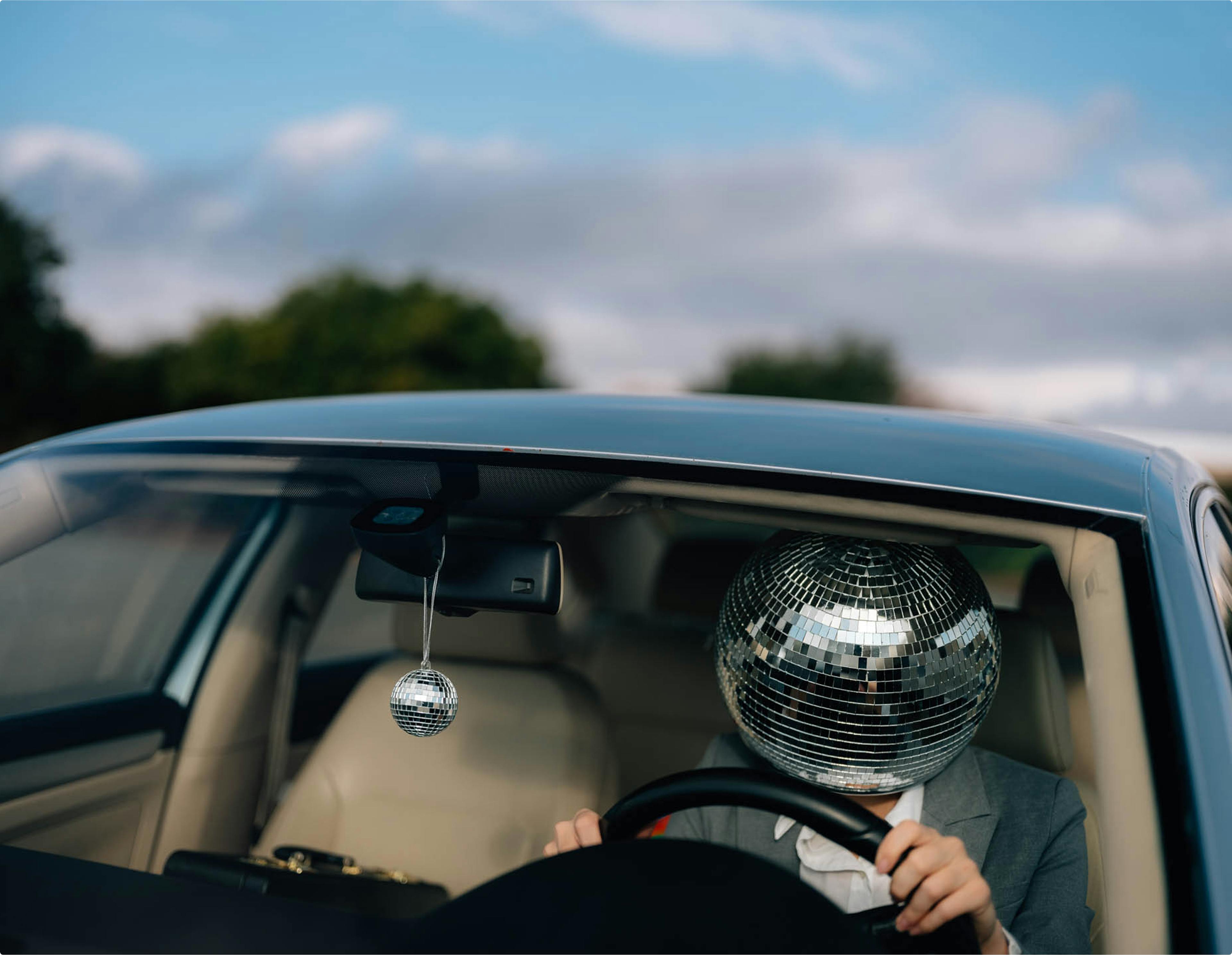 Man driving