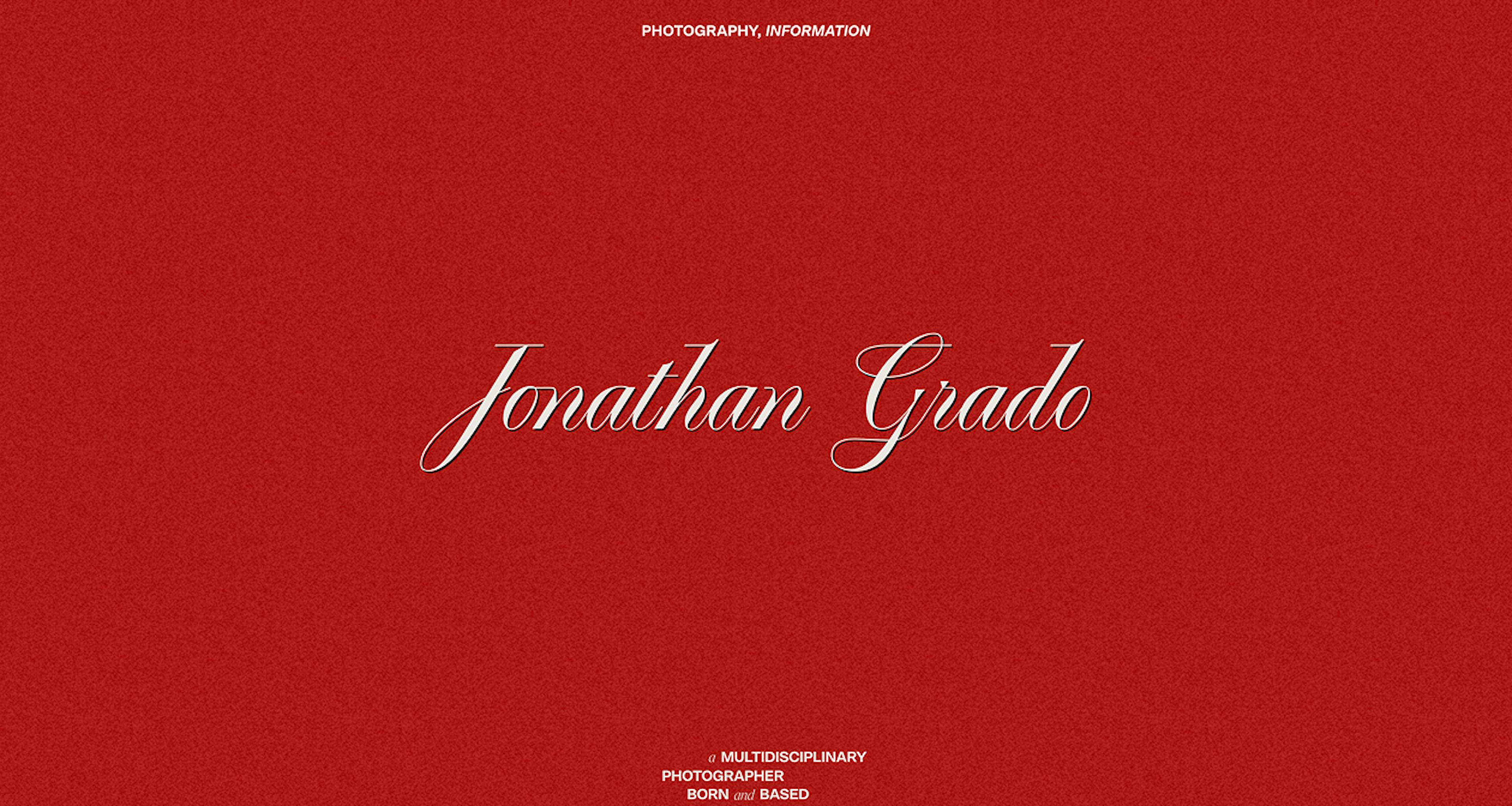 Jonathan Grado about page