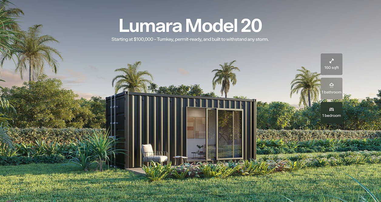 Lumara hero section
