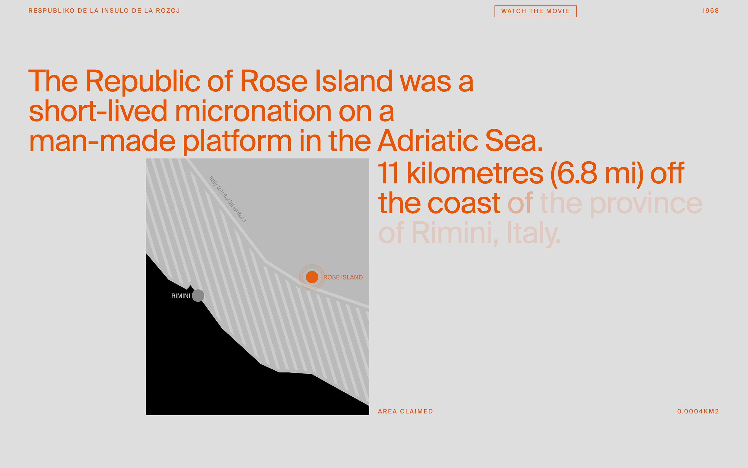 Rose Island website