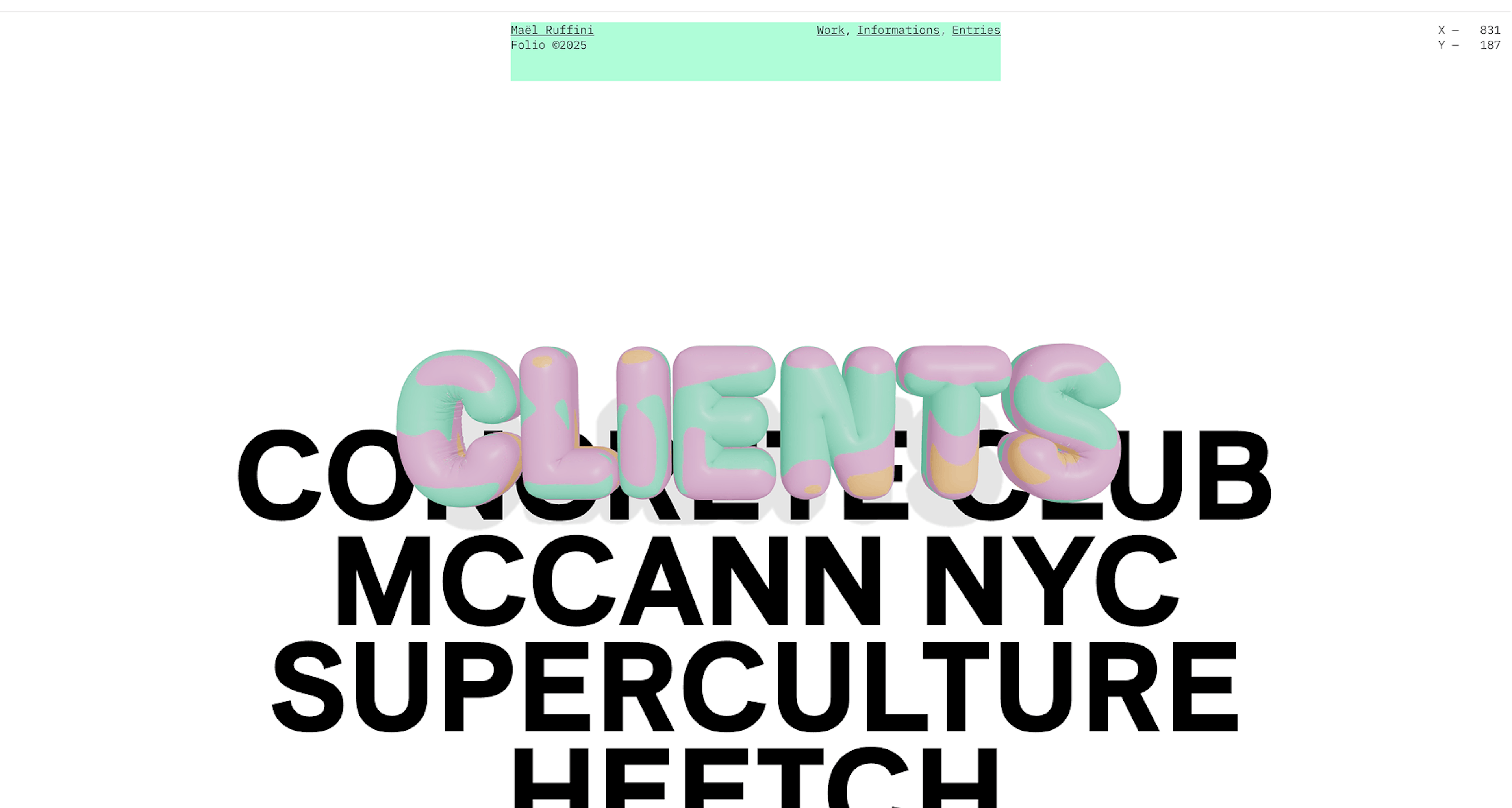 Maël Ruffini website
