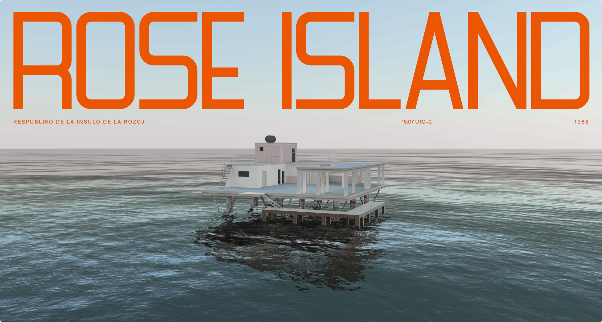 Rose Island hero section