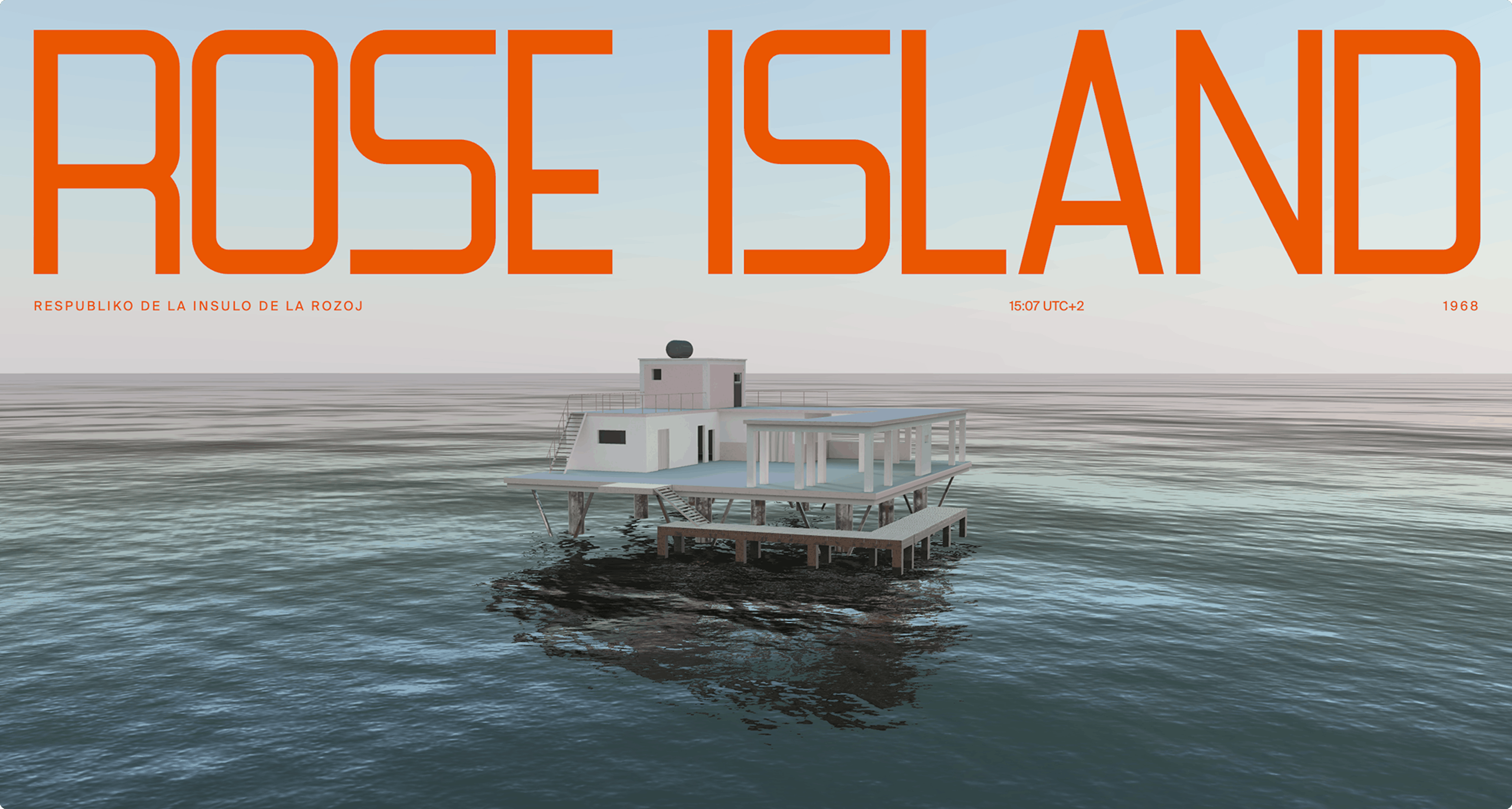 Rose Island hero section