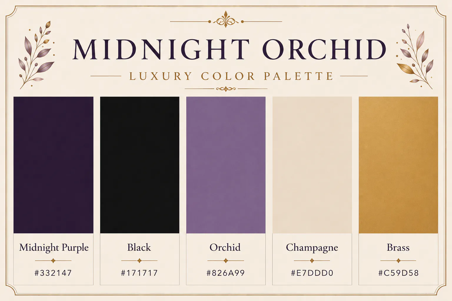 luxury color palette