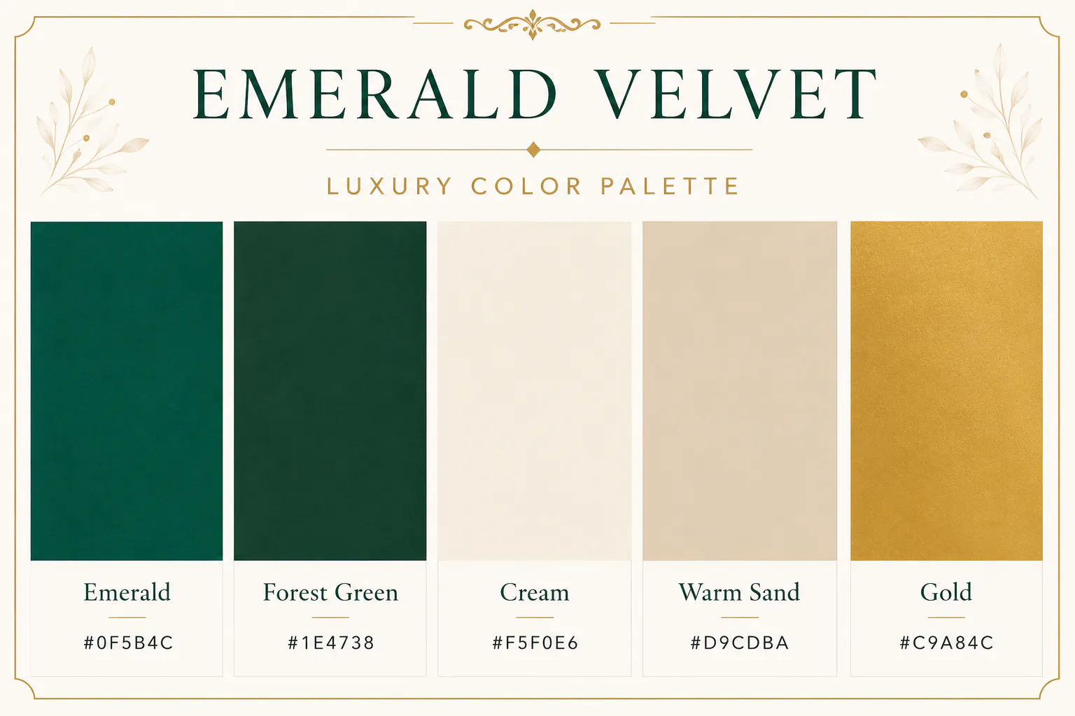 luxury color palette