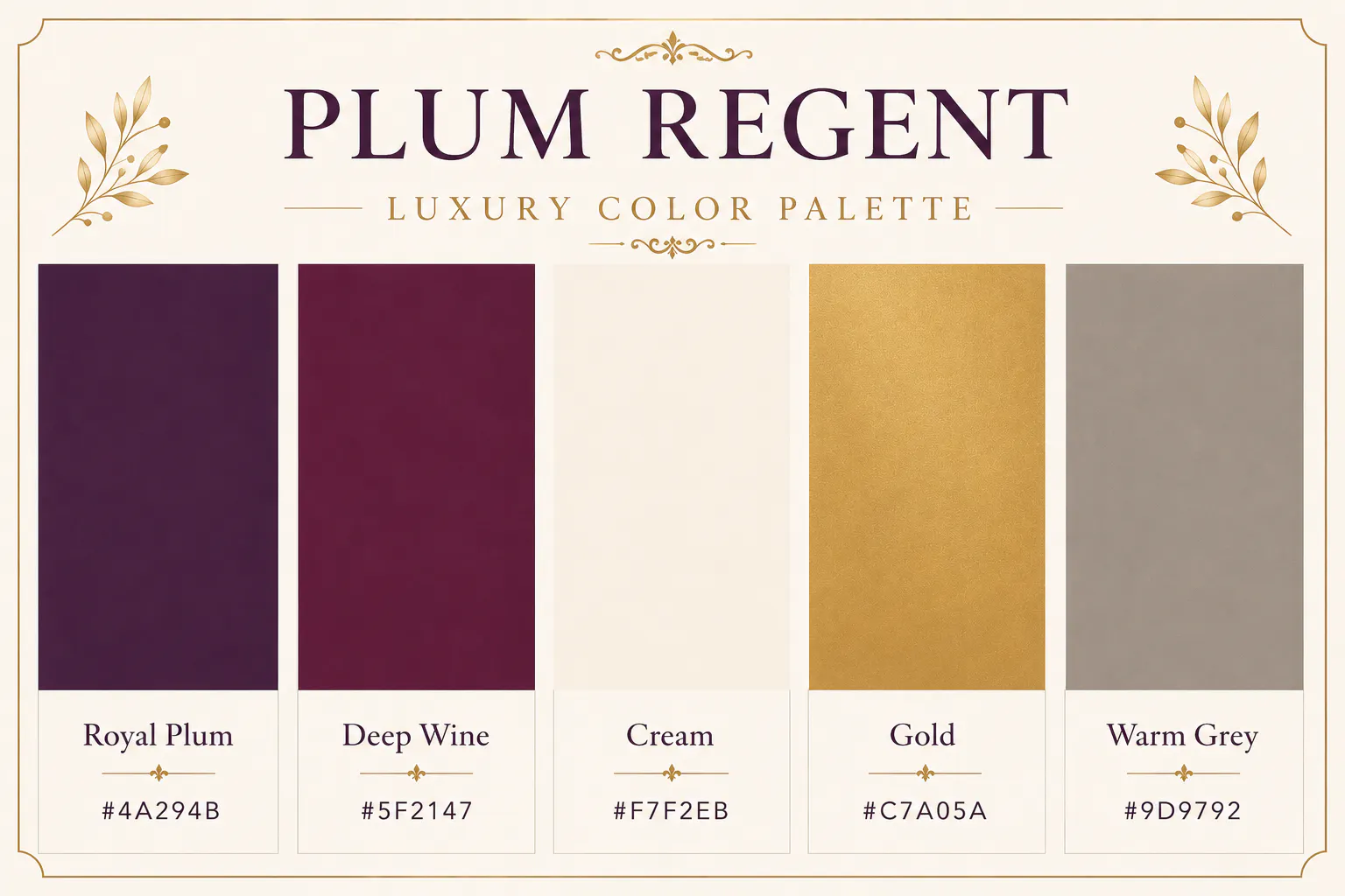 luxury color palette