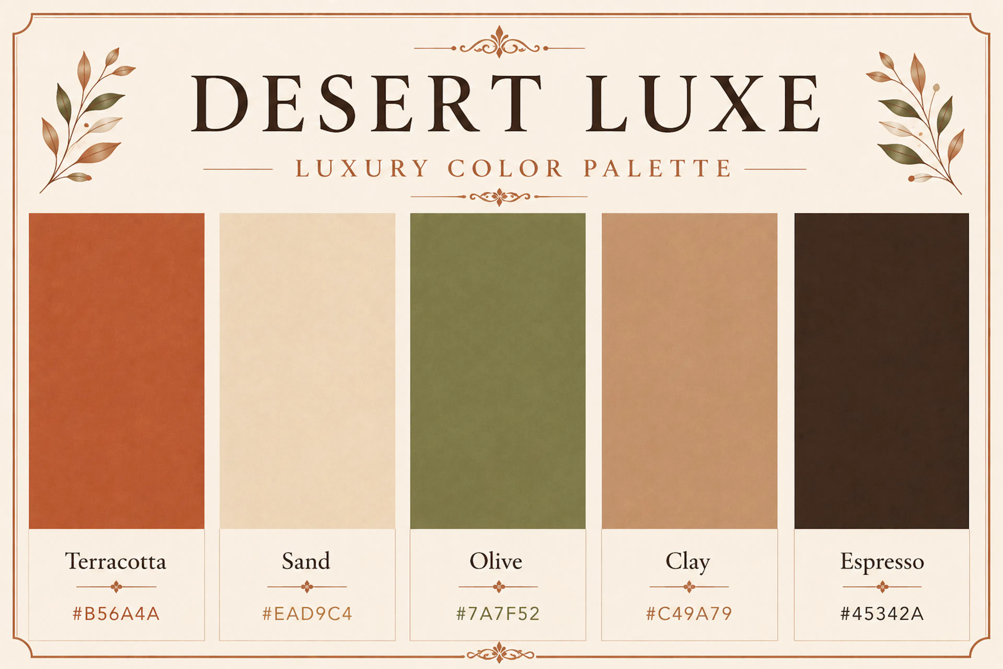 luxury color palette