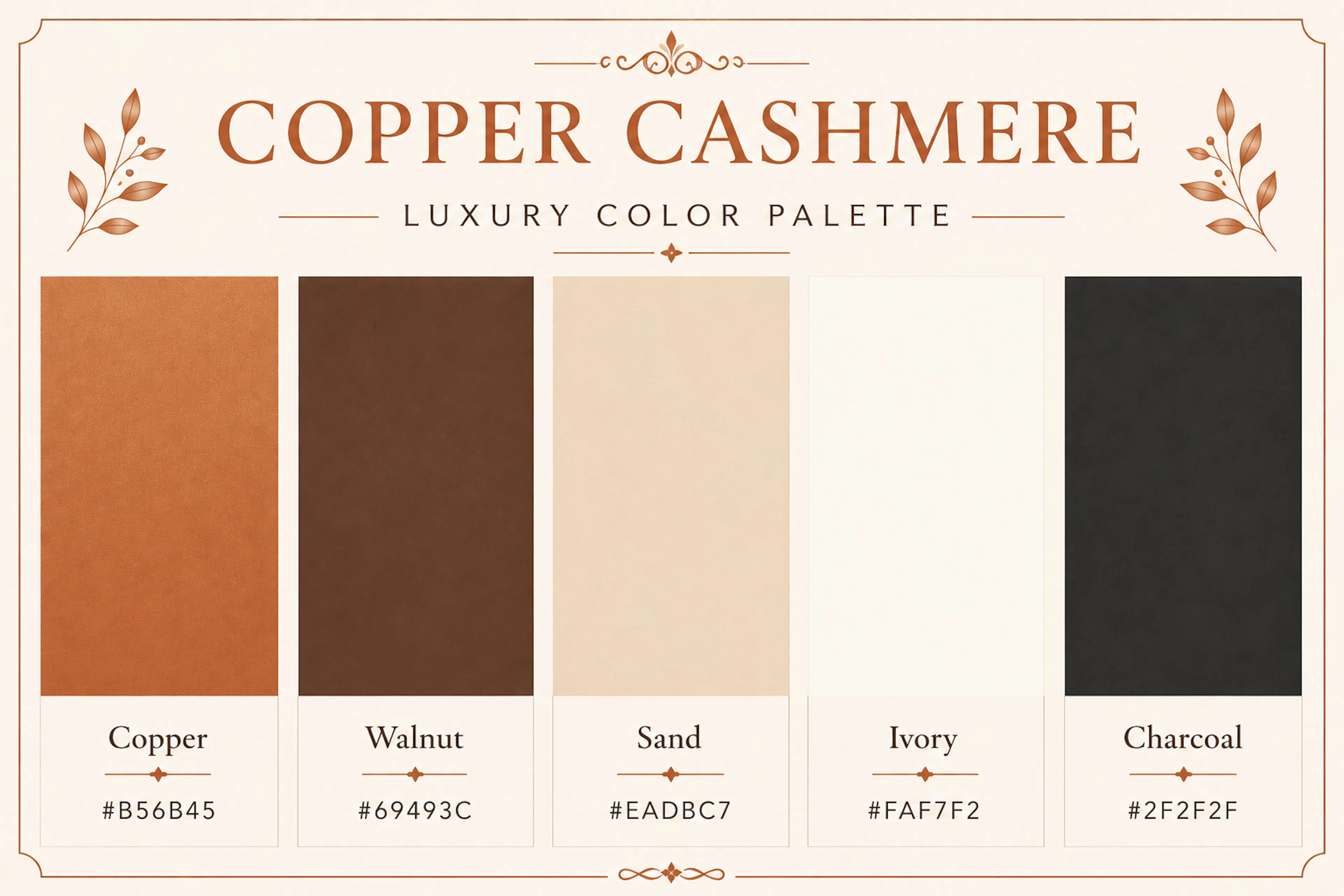 luxury color palette